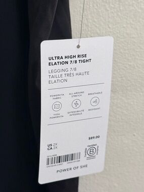 Athleta Ultra High Rise Elation 7/8 Tight - Black